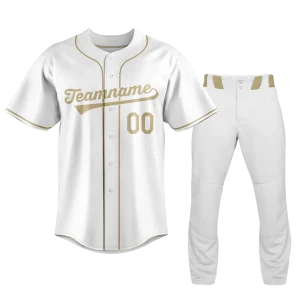 Baseball Uniform Solid White