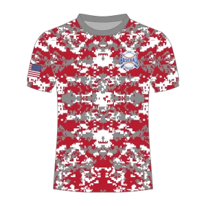 CA Dri Fit Shirt Gray Red Camo