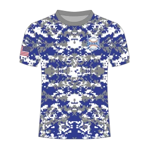 CA Dri Fit Shirt Gray Royal Blue Camo