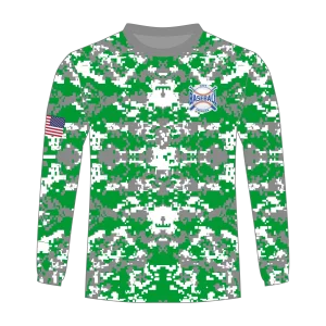 CA Long Sleeve Shirt Gray Green Camo