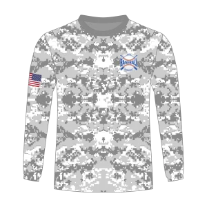 CA Long Sleeve Shirt Gray White Camo