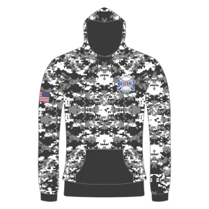 CA Sweatshirt Hoodie Gray Black Camo