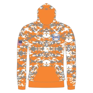 CA Sweatshirt Hoodie Gray Orange Camo