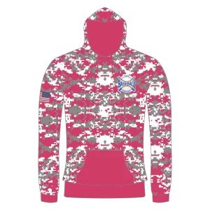 CA Sweatshirt Hoodie Gray Pink Camo