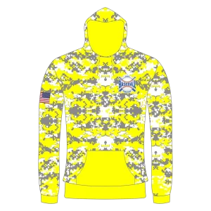 CA Sweatshirt Hoodie Gray Yellow Camo