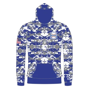 CA Sweatshirt Hoodie Royal Blue Camo