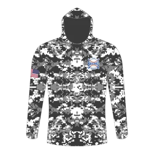 CA Long Sleeve Shirt Hoodie Gray Black Camo