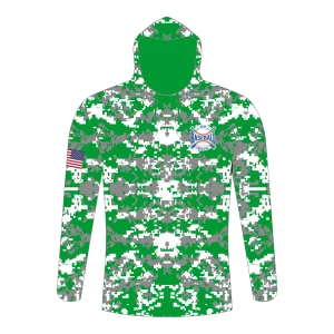 CA Long Sleeve Shirt Hoodie Gray Green Camo