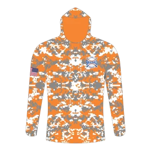 CA Long Sleeve Shirt Hoodie Gray Orange Camo