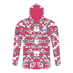 CA Long Sleeve Shirt Hoodie Gray Pink Camo