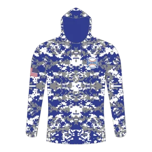 CA Long Sleeve Shirt hoodie Royal Blue Camo