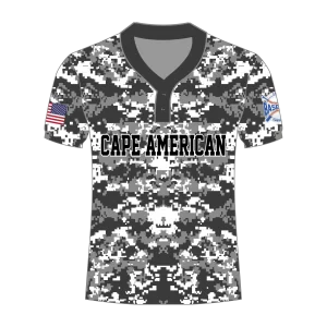 CA Two Buttons Jersey Gray Black Camo