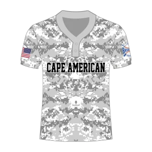 CA Two Buttons Jersey Gray White Camo