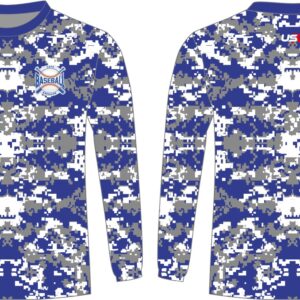 CA Long Sleeve Shirt Gray Royal Blue Camo