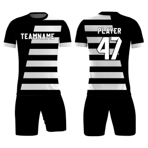 Soccer Uniform Black White
