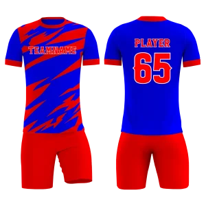 Soccer Uniform Blue Red