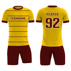 Soccer Uniform Yellow Black