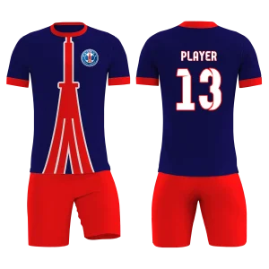 Soccer Uniform Royal Blue Red