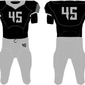 Football Uniform Black Gray