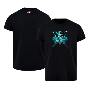 Outlaws Dri Fit Black Shirt