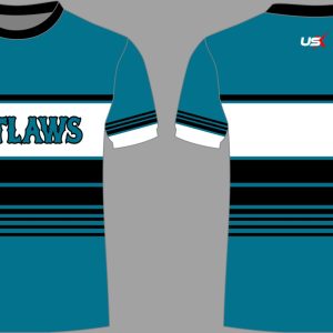 Outlaws Dri Fit Stripes Shirt Teal Black White