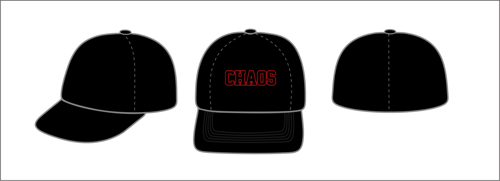 Snapback Hat Black