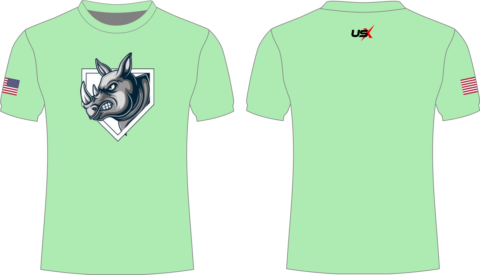 Rhinos Dri Fit Shirt Mint