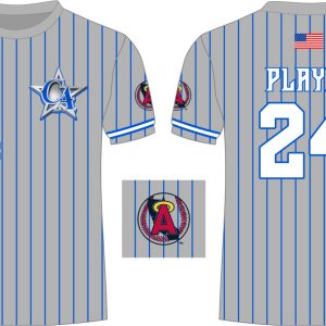 CA Dri Fit Shirt Grey Angels