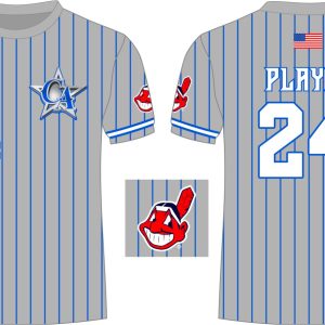 CA Dri Fit Shirt Grey Indians