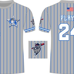 CA Dri Fit Shirt Grey Bats