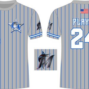 CA Dri Fit Shirt Grey Marlins
