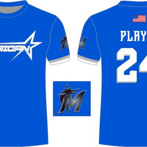 CA Dri Fit Shirt Blue Marlins
