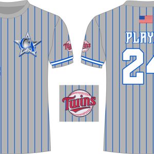 CA Dri Fit Shirt Grey Twins