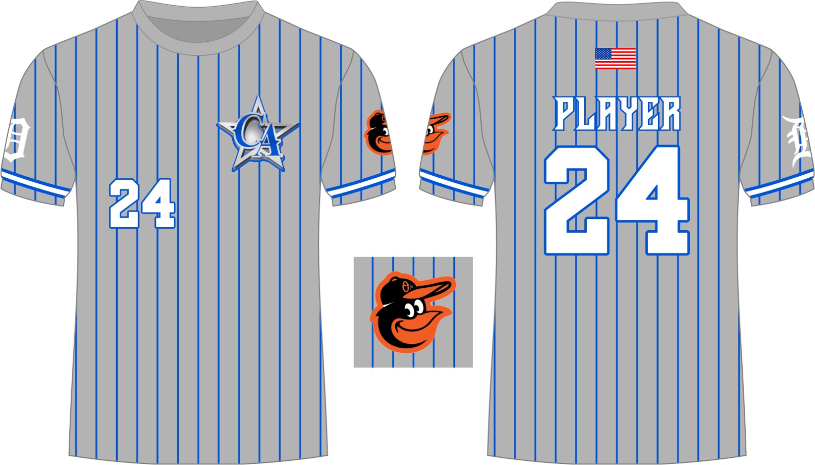 CA Dri Fit Shirt Grey Orioles