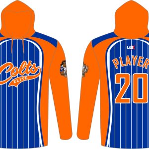 Colts Long Sleeve Hoodie Orange Blue