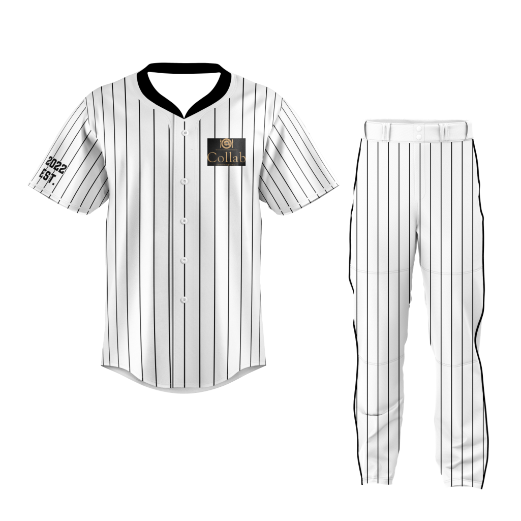 Baseball Uniform White Stripe