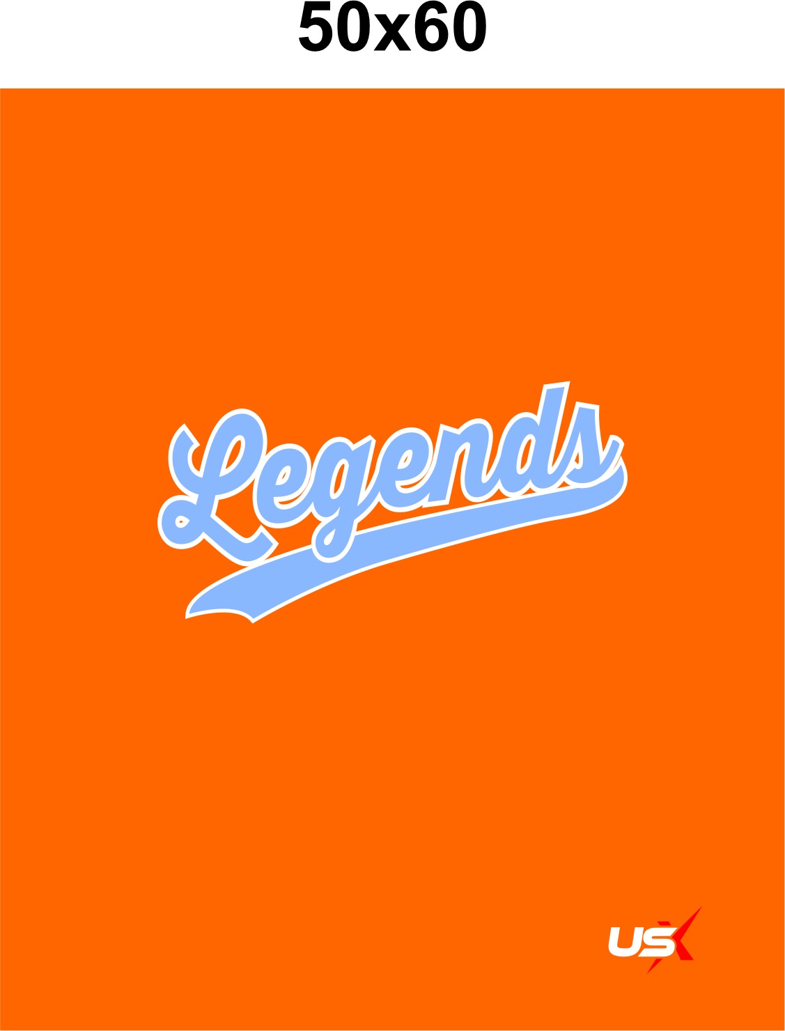 Legends Blanket 50X60 Orange