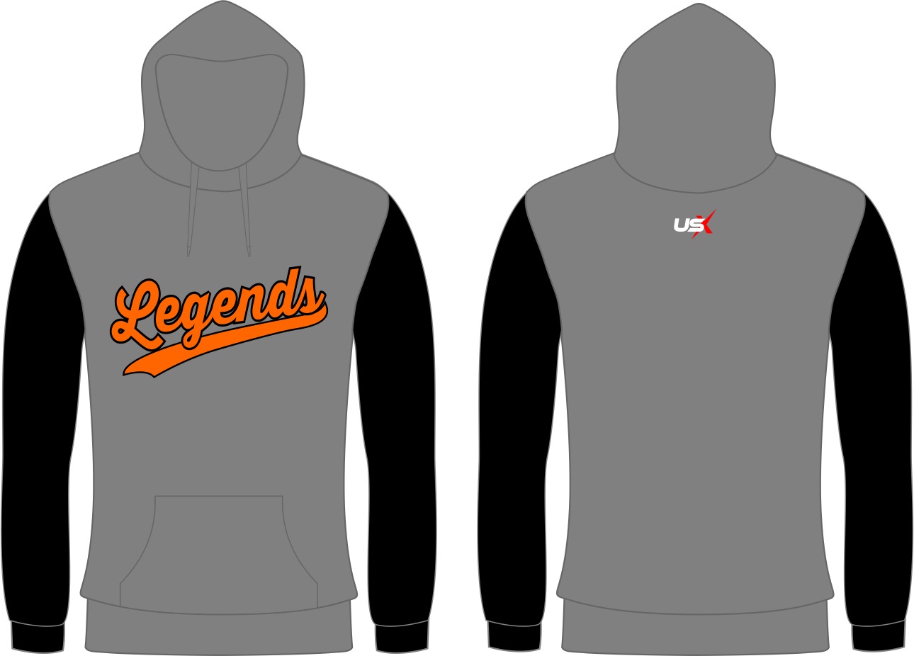 Legends Hoodie Grey