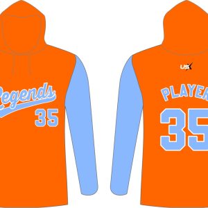 Legends Long Sleeve Hoodie Orange