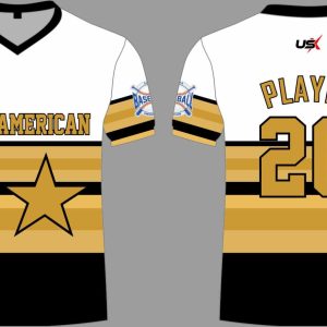 CA Crew Neck Dri Fit Shirt Gold Black