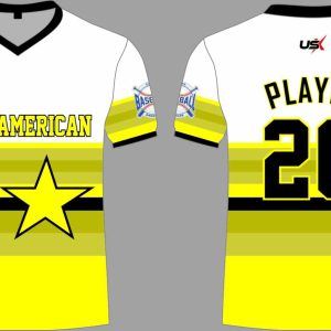 CA Crew Neck Dri Fit Shirt Yellow Black