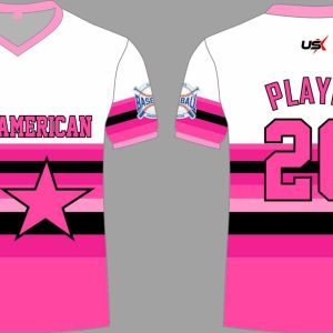 CA Crew Neck Dri Fit Shirt Pink Black