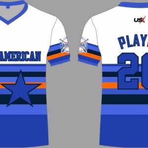 CA Crew Neck Dri Fit Shirt Blue Orange