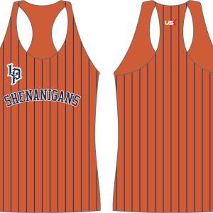 Shenanigans Tank Top Orange Stripe