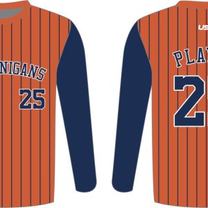 Shenanigans Long Sleeve Shirt Orange Stripe