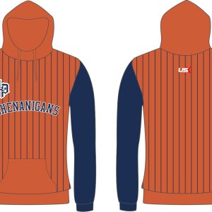Shenanigans Sweatshirt hoodie Orange Stripe