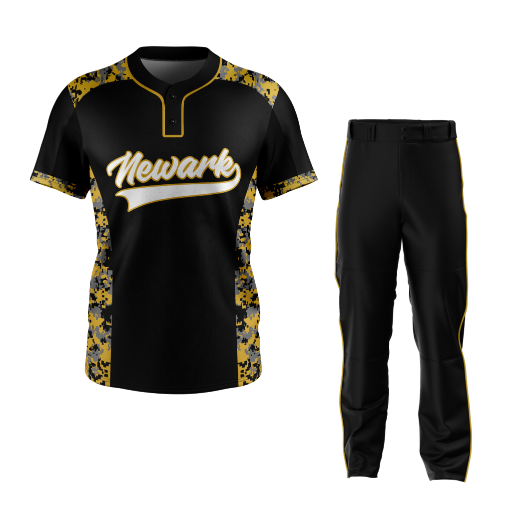 Baseball Camo Black Uniform