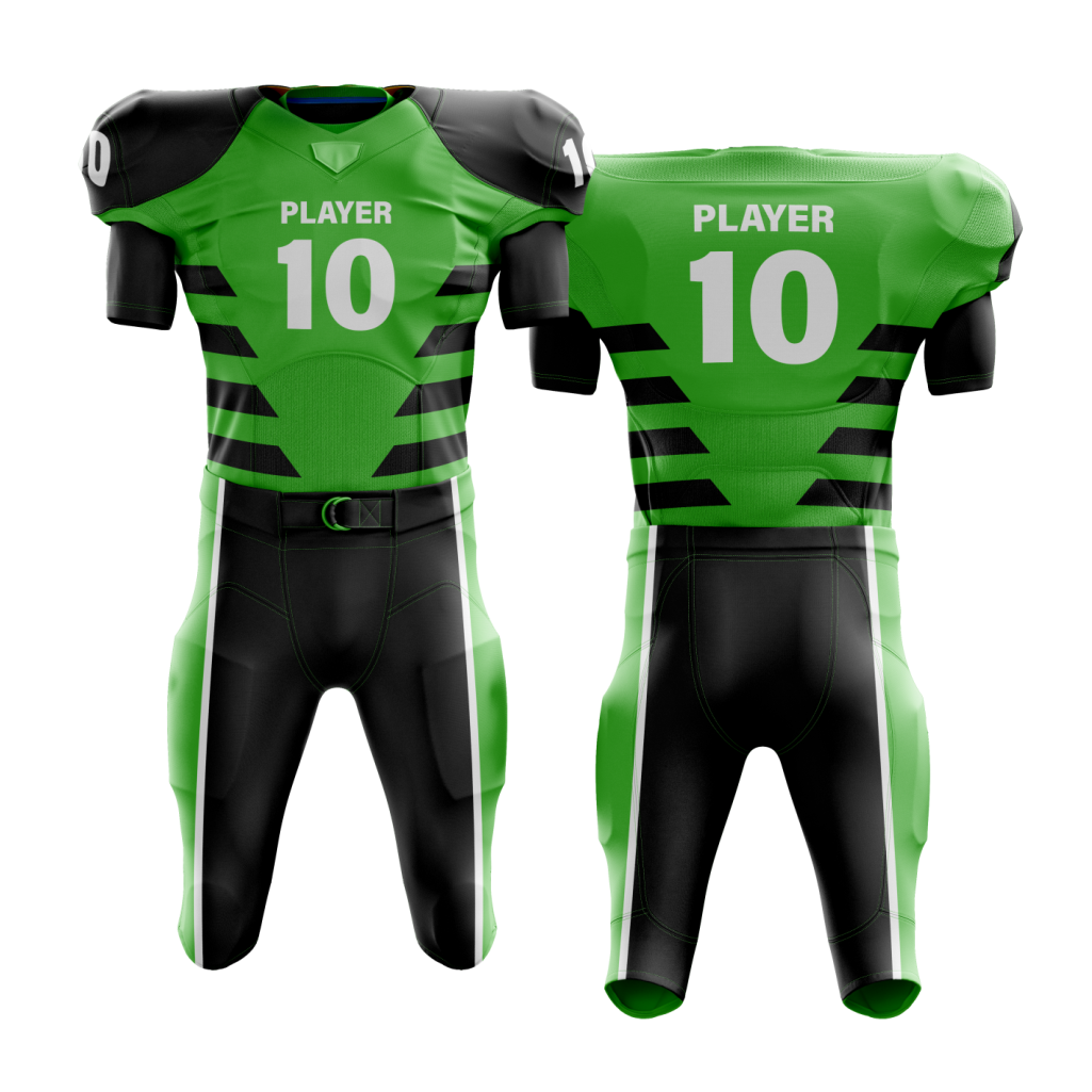 Football Green Black Uniform