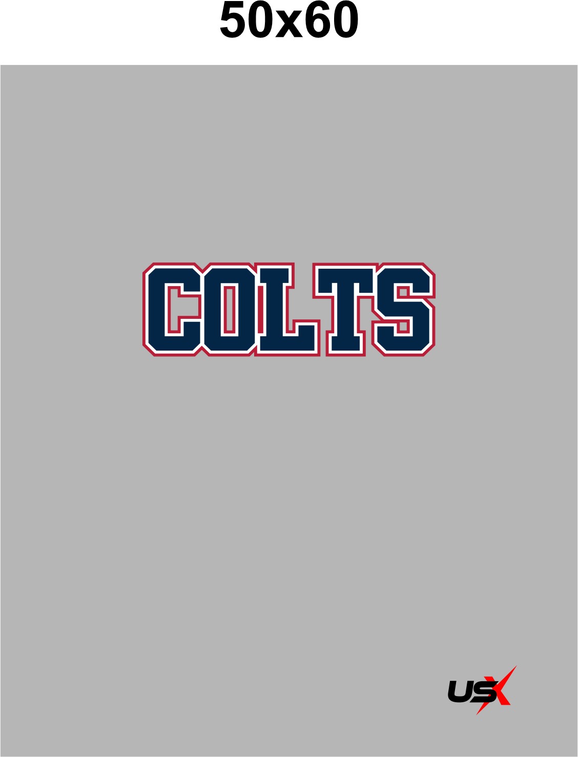 Colts Blanket 50X60 Grey