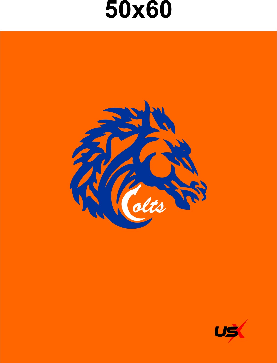 Colts Blanket 50X60 Orange